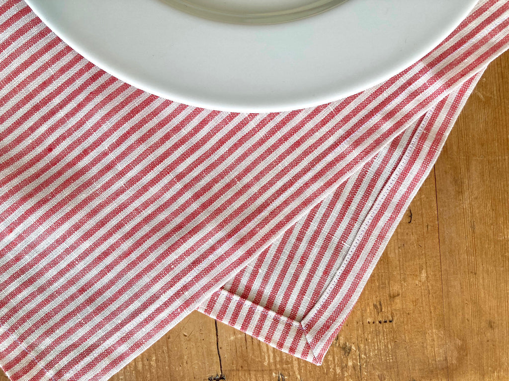 Breton Ticking Red | PLUM